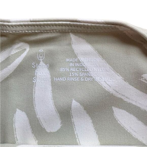 NWT REVOLVE x Stone Fox Swim Rio Bottom in Aloe Lines Size XS - Picture 4 of 6